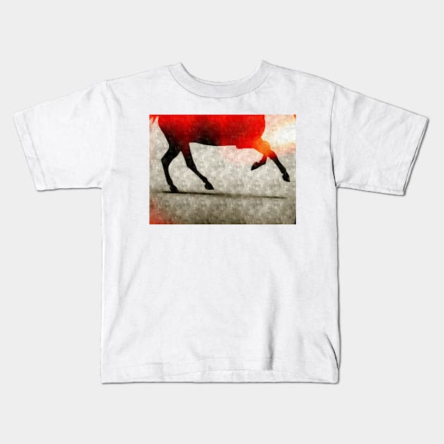 TROT; Horse as GRACEFUL DANCER Kids T-Shirt by mister-john